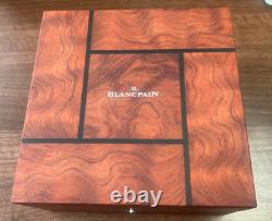 GENUINE BLANCPAIN RARE WOODEN BROWN OAK WATCH BOX SET With MANUALS MP182