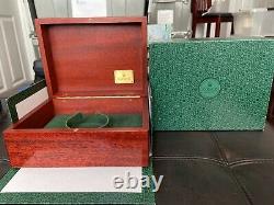 GENUINE Vintage LARGE ROLEX Watch Mahogany Wood Box Case 81.00.71, Complete Set