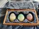 Game Of Thrones Collectible Prop Resin Dragon Eggs Wooden Display Box Set Hbo