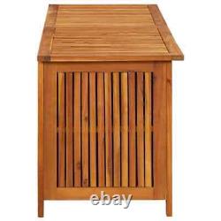 Garden Storage Box 150x50x58 cm Solid Acacia Wood Practical Set