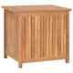 Garden Storage Box 60x50x58 Cm Teak Wood Practical Set