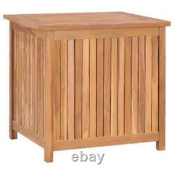 Garden Storage Box 60x50x58 cm Teak Wood Practical Set