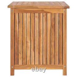 Garden Storage Box 60x50x58 cm Teak Wood Practical Set