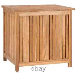 Garden Storage Box 60x50x58 cm Teak Wood Practical Set