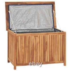 Garden Storage Box 60x50x58 cm Teak Wood Practical Set