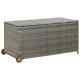 Garden Storage Box Light Grey 120x65x61 Cm Poly Rattan Practical Set