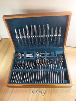 Gense Focus Sweden Midcentury Cutlery Set By Folke Arstrom In Wooden Box