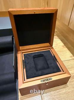 Genuine Original Large Blancpain Wooden Wood Watch Box Case Complete Set