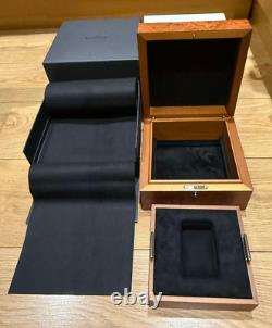 Genuine Original Large Blancpain Wooden Wood Watch Box Case Complete Set