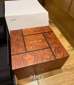 Genuine Original Large Blancpain Wooden Wood Watch Box Case Complete Set