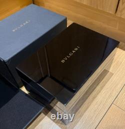 Genuine Original Large Wood Wooden Bvlgari Bulgari Watch Box Case Complete Set