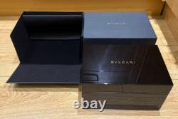 Genuine Original Large Wood Wooden Bvlgari Bulgari Watch Box Case Complete Set