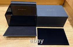 Genuine Original Large Wood Wooden Bvlgari Bulgari Watch Box Case Complete Set