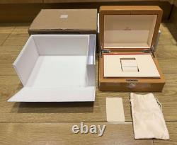 Genuine Original Omega Wood Wooden Watch Presentation Box Case Full Set