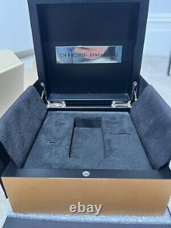 Genuine Original Panerai Wooden Wood Watch Box Case Complete Set