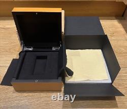 Genuine Original Panerai Wooden Wood Watch Box Case Complete Set Cloth Outer Box