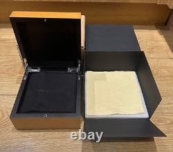 Genuine Original Panerai Wooden Wood Watch Box Case Complete Set Cloth Outer Box