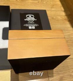 Genuine Original Panerai Wooden Wood Watch Box Case Complete Set Cloth Outer Box