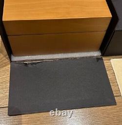 Genuine Original Panerai Wooden Wood Watch Box Case Complete Set Cloth Outer Box