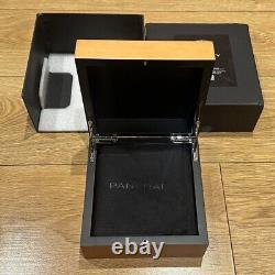 Genuine Original Panerai Wooden Wood Watch Box Case Complete Set with Outer Box