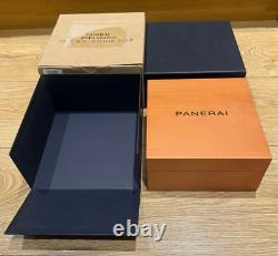 Genuine Original Panerai Wooden Wood Watch Presentation Box Case Complete Set