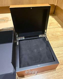 Genuine Original Panerai Wooden Wood Watch Presentation Box Case Complete Set