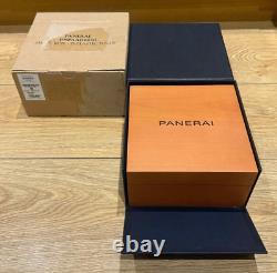 Genuine Original Panerai Wooden Wood Watch Presentation Box Case Complete Set