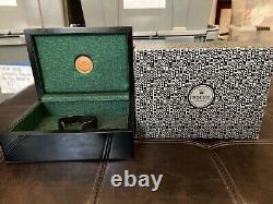 Genuine Vintage ROLEX Cellini Watch Black Wood Box Case 50.00.09, Complete Set