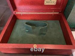 Genuine Vintage ROLEX DAYTONA WATCH Mahogany Wood Box Case 69.00.02 Complete Set