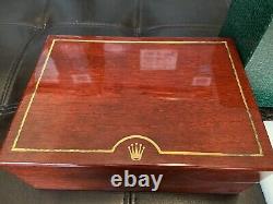 Genuine Vintage ROLEX DAYTONA WATCH Mahogany Wood Box Case 69.00.02 Complete Set