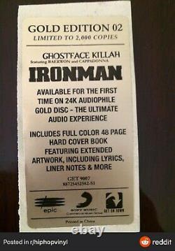 Ghostface Killah Ironman Premium Collection 24K Gold Disc And Vinyl Set Rare