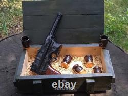 Gift set for men MAUSER C96 pistol in a wooden box. WW2