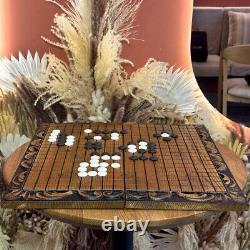 Go Game Set Board, Handmade Wooden Go Board Box Set, Chinese Goban, IN STOCK