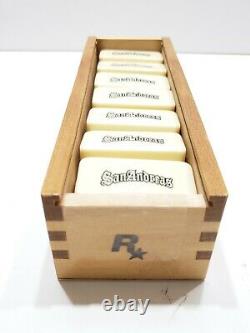 Grand Theft Auto San Andreas Promotional Domino Set Wooden Box RARE