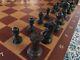 Grandmaster Chess Set, Box & Board Combination Ebonized & Natural Boxwood 4k