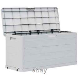 Great Garden Storage Box 280 L Light Grey Set