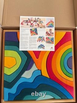 Grimm's Large Four Elements Building Set Wooden Montessori Toys NEW IN BOX