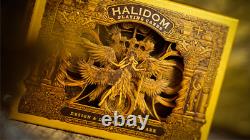 Halidom Deluxe Wooden Box, Set by Ark Playing Cards, also includes Halidom Coin