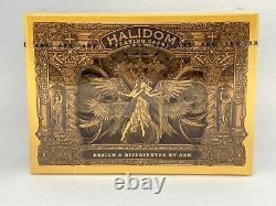 Halidom Deluxe Wooden Box, Set by Ark Playing Cards, also includes Halidom Coin