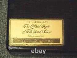 Hamilton Mint 50 State Collection 1oz. 999 Silver Bar Set Wooden Box COA #CF