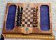 Hand Made Wooden Box Chess Board Set Game Prison Gulag (ship Worldwide)