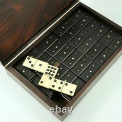 Hans Hansen. Rio Rosewood & Sterling Silver boxed Domino Set 1960s