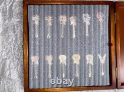 Hard Rock Cafe Bangkok 12-Pin Chinese Zodiac Guitar Set Wooden Box Collectible