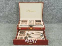 Harrier Verona 72pc 24ct gold plated 18/10 Stainless Steel. Wood box