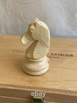 Henri Chavet Chess Set Wooden Pieces Boxed B210 / 153/6 Size 6 Vintage