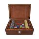 Hermes Mosaique Poker Box Set Mahogany Wood New Withbox