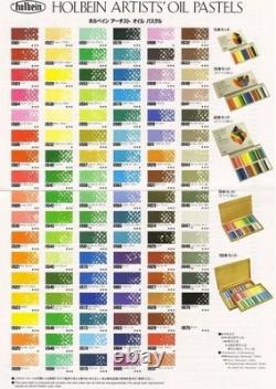 Holbain Oil Pastel U690 100 pieces all colors wooden box set