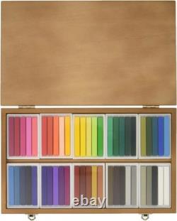 Holbain Oil Pastel U690 100 pieces all colors wooden box set
