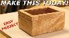 How To Make A Simple Wooden Box With Mortised Hinges