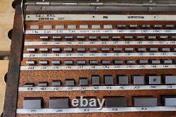 Imperial inches Slip Gauge 83 piece set Quality Inspection Grade in Wooden Box